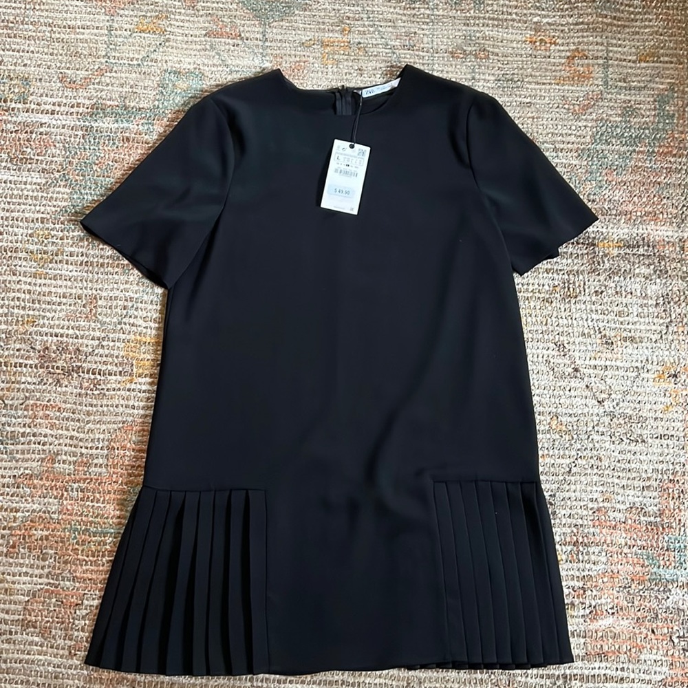 Brand new Zara black dress, size L